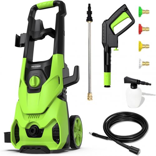  Paxcess [Upgraded Version] Paxcess 3000PSI Electric Pressure Washer 2.5GPM Power Washer High Pressure Cleaner with 4 Nozzles Foam Cannon for Car, Home, Driveway, Patio