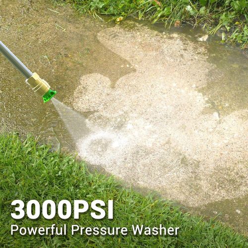  Paxcess [Upgraded Version] Paxcess 3000PSI Electric Pressure Washer 2.5GPM Power Washer High Pressure Cleaner with 4 Nozzles Foam Cannon for Car, Home, Driveway, Patio