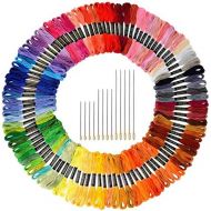 Paxcoo 124 Skeins Embroidery Floss Cross Stitch Thread with Needles