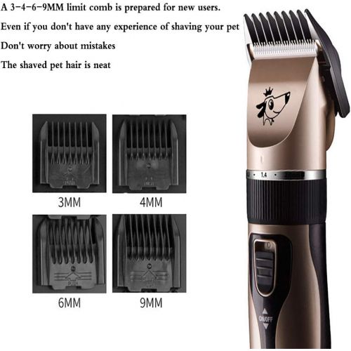  PAZI Dog Clipper - Pet Grooming Clipper Cordless pet Grooming Scissors can Clean Low Noise for Dogs Cats and Other Pets