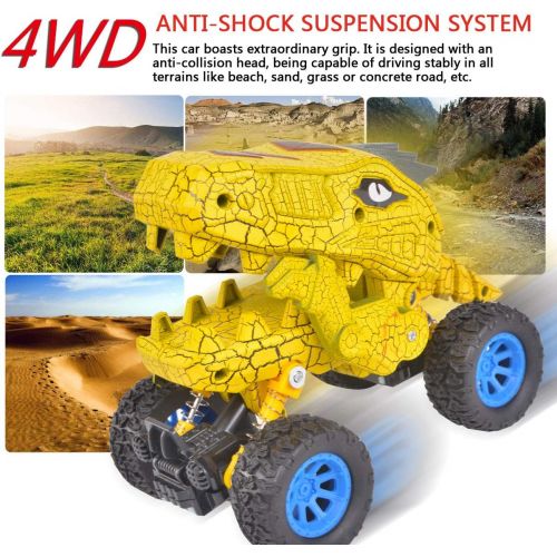  [아마존베스트]Dinosaur Monster Truck Toys,Graffiti Die-cast Pull Back Car Toys with Spring & Big Rubber Tires,Toddler Kids Vehicle for Aged 3 and Above Boys & Girls Gift