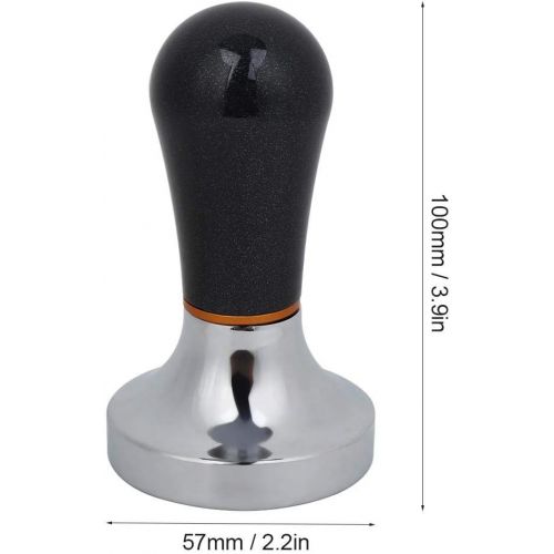  PBZYDU Coffee Tamper, 57mm Handheld Aluminum Profession Espresso Press Tool for Coffee Maker(Black)