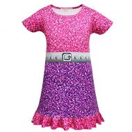 PCLOUD Girls Surprise Sleeveless Princess Dress Cosplay Costumes Birthday Party Dress Pleated Skirt