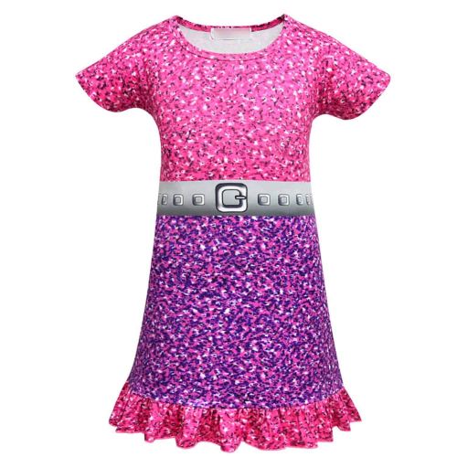  PCLOUD Girls Surprise Sleeveless Princess Dress Cosplay Costumes Birthday Party Dress Pleated Skirt