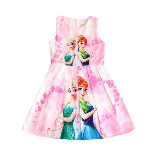  PCLOUD Frozen Toddler Girls Sleeveless Princess Costume Dresses Cosplay Dress up