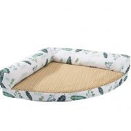 PDDJ Pet Dog Bed, L-Shaped Lounge Pet Bed with Breathable Cool Mat and Removable Cleaning for Dogs and Cats