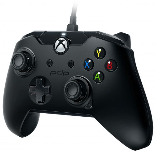  PDP Wired Controller for Xbox One, Xbox One X and Xbox One S, Raven Black, 048-082-NA-BK