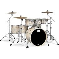 Pacific Drums & Percussion Drum Set PDP Concept Maple 7-Piece, Twisted Ivory Shell Pack (PDCM2217TI)