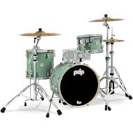 Pacific Drums & Percussion PDP Concept Maple Bop 3-Piece, Satin Seafoam Drum Set Shell Pack (PDCM18BPSF)