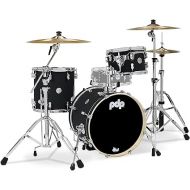 Pacific Drums & Percussion PDP Concept Maple Bop 3-Piece, Satin Black Drum Set Shell Pack (PDCM18BPBK)