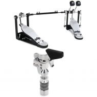 PDP PDDP712 700 Series Double Bass Drum Pedal and DW SM505 Drop-Lock Hi-Hat Clutch