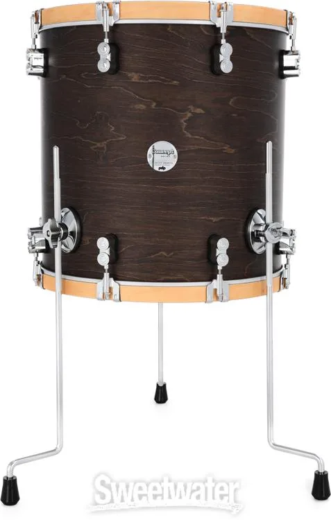  PDP Concept Maple Classic 3-piece Shell Pack and Hardware Bundle - Walnut/Natural