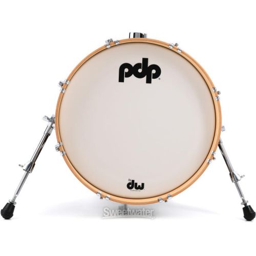  PDP Concept Maple Classic Bop 3-piece Shell Pack - Walnut with Natural Hoops