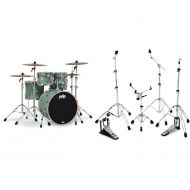 PDP Concept Maple 5-piece Shell Pack and Hardware Bundle - Satin Seafoam