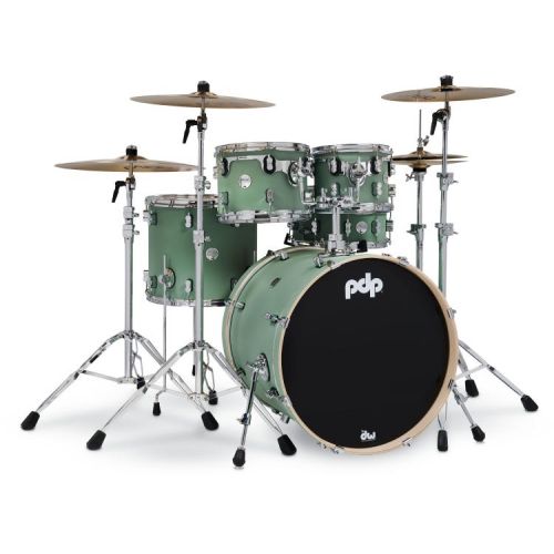  PDP Concept Maple 5-piece Shell Pack and Hardware Bundle - Satin Seafoam