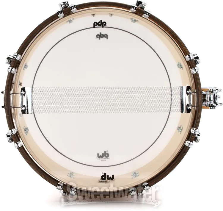  PDP Concept Maple Classic Snare Drum - 6.5 x 14-inch - Natural with Walnut Hoops