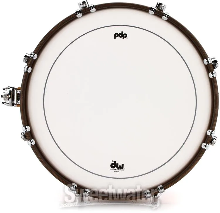  PDP Concept Maple Classic Snare Drum - 6.5 x 14-inch - Natural with Walnut Hoops