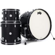 PDP Concept Maple Classic 3-piece Shell Pack with 26 inch Kick - Ebony with Ebony Hoops