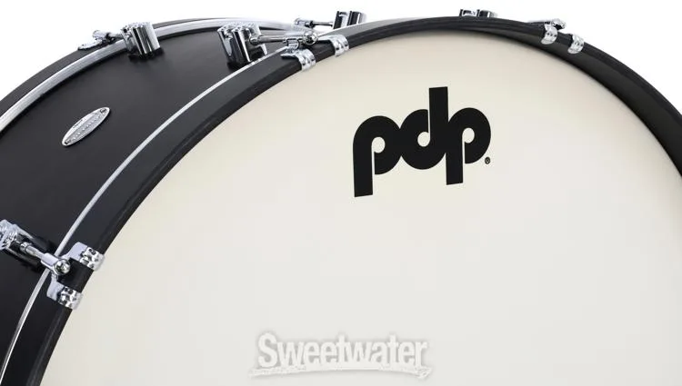  PDP Concept Maple Classic 3-piece Shell Pack with 26 inch Kick - Ebony with Ebony Hoops