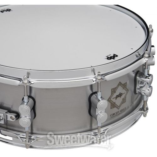  PDP Concept Select Steel Snare Drum - 5 x 14-inch - Brushed