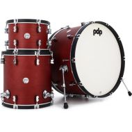 PDP Concept Maple Classic 3-piece Shell Pack with 26 inch Kick - Ox Blood with Ebony Hoops