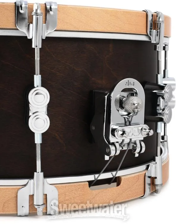  PDP Concept Maple Classic Snare Drum - 6.5 x 14-inch - Walnut with Natural Hoops