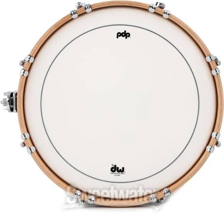  PDP Concept Maple Classic Snare Drum - 6.5 x 14-inch - Walnut with Natural Hoops