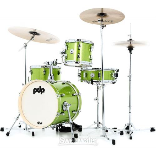  PDP New Yorker 4-piece Shell Pack - Electric Green Sparkle