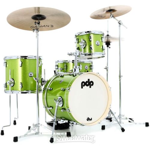  PDP New Yorker 4-piece Shell Pack - Electric Green Sparkle