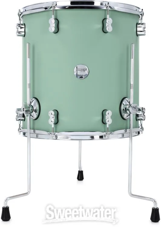 PDP Concept Maple Rock 3-piece Shell Pack and Hardware Bundle - Satin Seafoam