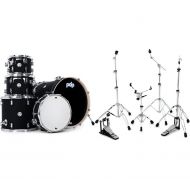 PDP Concept Maple 5-piece Shell Pack and Hardware Bundle - Satin Black