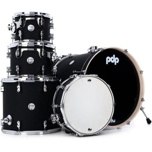  PDP Concept Maple 5-piece Shell Pack and Hardware Bundle - Satin Black
