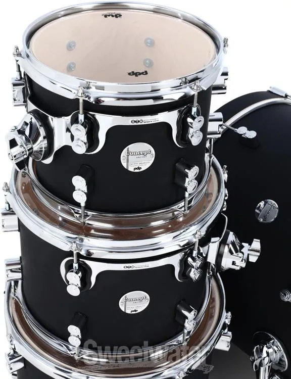  PDP Concept Maple 4-piece Shell Pack - Satin Black