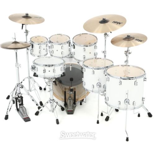  PDP Concept Maple Shell Pack - 7-Piece - Pearlescent White