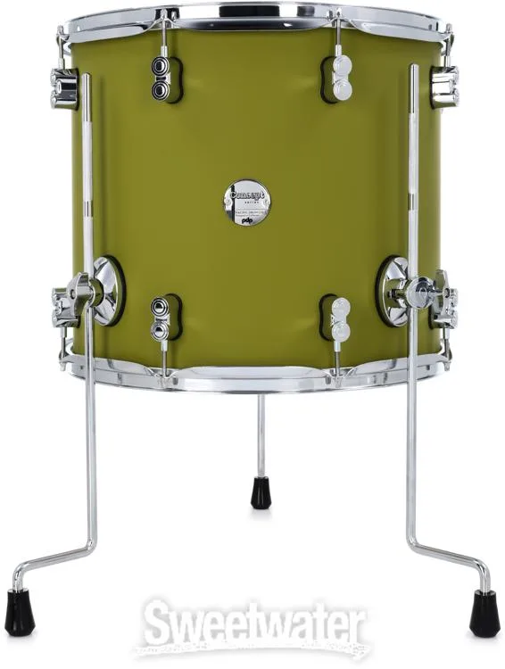  PDP Concept Maple 5-piece Shell Pack and Hardware Bundle - Satin Olive