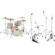 PDP New Yorker 4-piece Shell Pack and Hardware Bundle - Pale Rose Sparkle