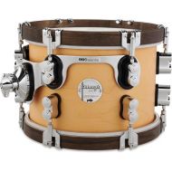 PDP Concept Classic Mounted Tom - 7 inch x 10 inch, Natural Stain with Walnut Stain Hoops