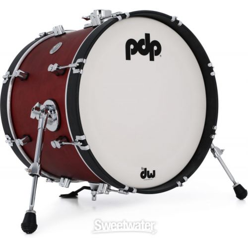  PDP Concept Maple Classic Bop 3-piece Shell Pack - Ox Blood with Ebony Hoops