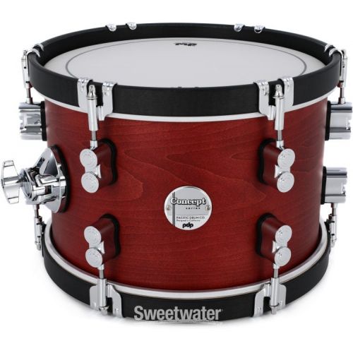  PDP Concept Maple Classic Bop 3-piece Shell Pack - Ox Blood with Ebony Hoops