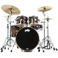 PDP Concept Maple Exotic Shell Pack - 5-piece - Charcoal Burst over Walnut