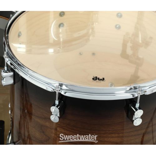  PDP Concept Maple Exotic Shell Pack - 5-piece - Charcoal Burst over Walnut