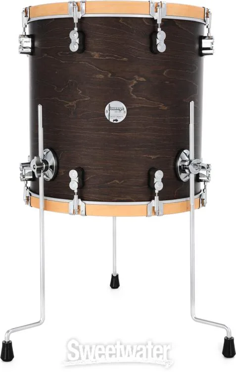  PDP Concept Maple Classic 3-piece Shell Pack with 22 inch Kick - Walnut with Natural Hoops