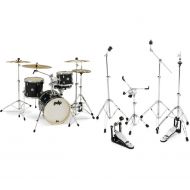 PDP New Yorker 4-piece Shell Pack and Hardware Bundle - Black Onyx Sparkle