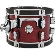 PDP Concept Classic Mounted Tom - 7 inch x 10 inch, Ox Blood Stain with Ebony Stain Hoops