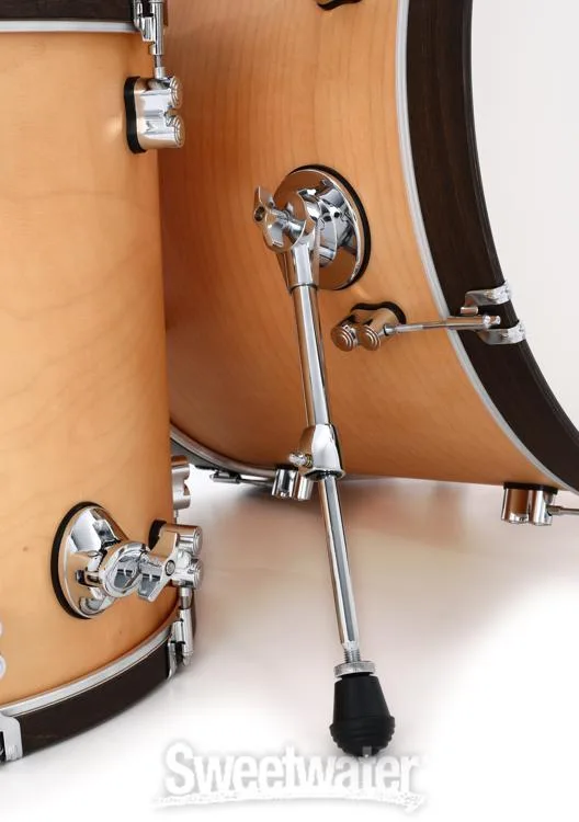  PDP Concept Maple Classic 3-piece Shell Pack with 22 inch Kick - Natural with Walnut Hoops