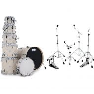 PDP Concept Maple 7-piece Shell Pack and Hardware Bundle - Twisted Ivory