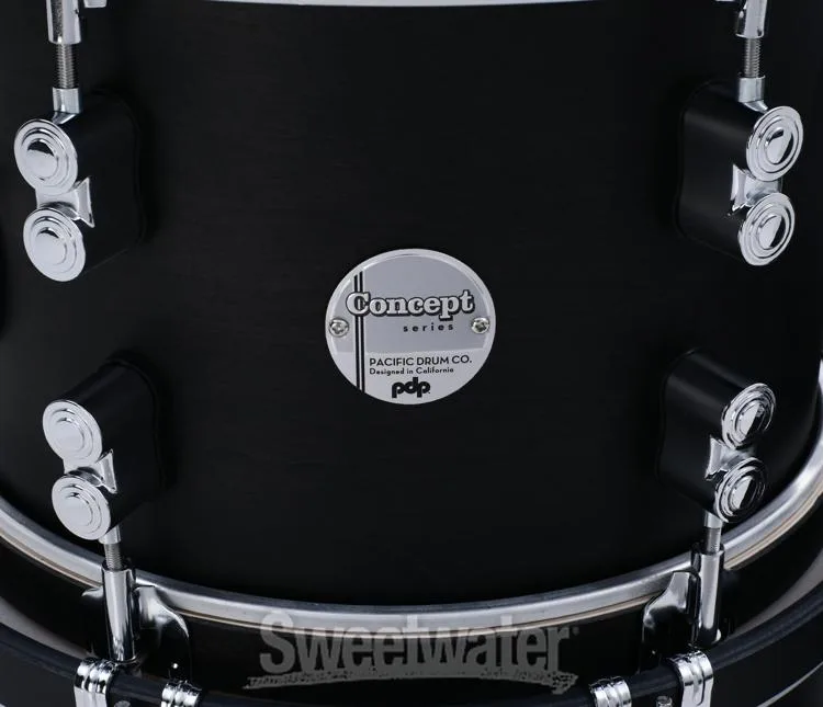  PDP Concept Maple Classic Bop 3-piece Shell Pack - Ebony with Ebony Hoops