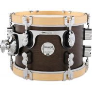 PDP Concept Classic Mounted Tom - 7 inch x 10 inch, Walnut Stain with Natural Stain Hoops