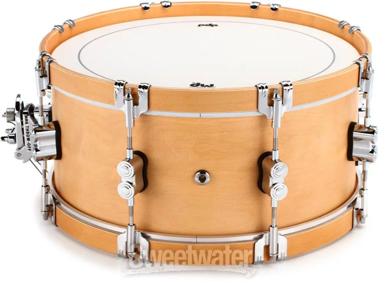  PDP Concept Maple Classic Snare Drum - 6.5 x 14-inch - Natural with Natural Hoops