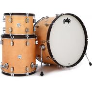 PDP Concept Maple Classic 3-piece Shell Pack with 26 inch Kick - Natural with Walnut Hoops